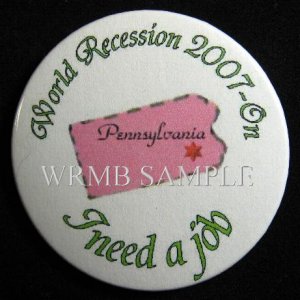 Pennsylvania/I need a job Button