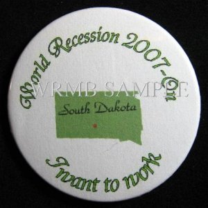 South Dakota/I want to work Button