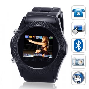 Special Ops. - Quad Band Touchscreen CellPhone Watch (Black)