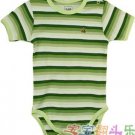 Baby Gap Stripe Print Romper (Green)