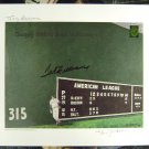 Ted Williams Signed Autograph 16x20 Litho Green Diamond COA