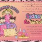 Sleep Over - Pajama party custom Birthday Invitation - Printable