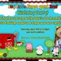 Farm Girl or Boy Birthday Invitation - Farm Animals Printable boy Barnyard - Custom Photo