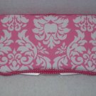 NEW Pink and White Damask Boutique Wipe Case