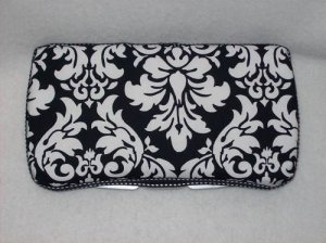 NEW Black and White Damask Boutique Wipe Case