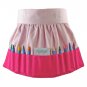 Boutique Doodlebugz crayon apron holder NEW hot pink