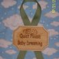 Baby wooden engraved sign "Quiet Please Baby Dreaming"