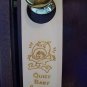 Wood engraved personalized door hanger Baby Sleeping