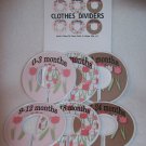 Pink & Brown Tulip Closet Dividers