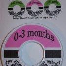 Pink & Green Damask Closet Dividers
