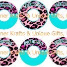 Aqua & PInk Cheetah Closet Dividers