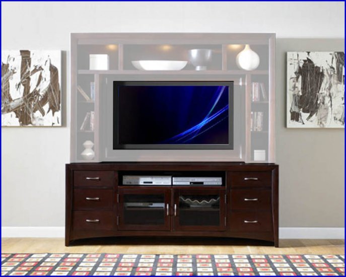 Liberty Furniture New Generation 75 Inch Merlot TV Stand ...