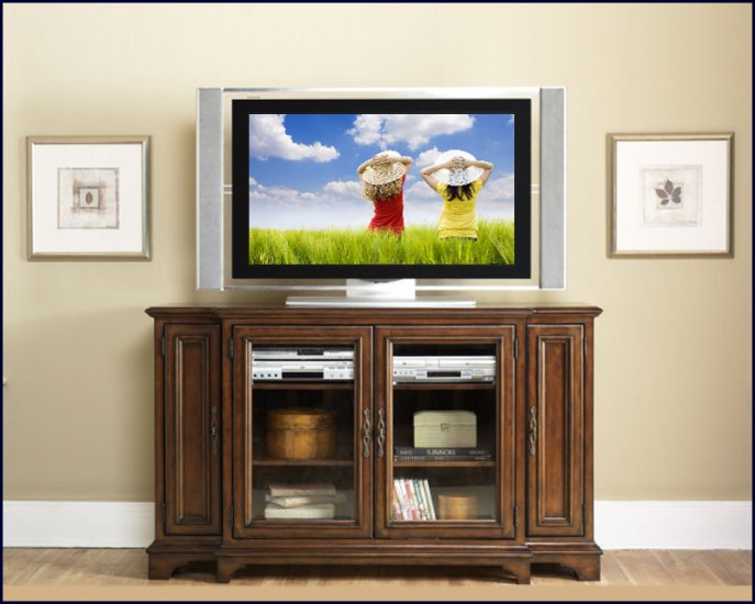 Liberty Furniture Jamestown Classic 60 Inch Cherry Wood TV Stand