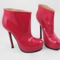 Women patent leather high-heel "ysl ankle bootie
