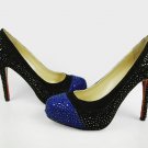 New women crystal red sole "cl red sole shoes