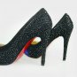 New women crystal red sole "cl red sole shoes