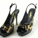 Newest  women high heel peeptoe shoes "ysl leopard