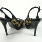 Newest women high heel peeptoe shoes "ysl leopard