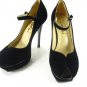 Classic women peeptoe strap pump shoes