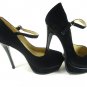 Classic women peeptoe strap pump shoes