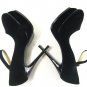 Classic women peeptoe strap pump shoes