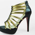 Hot selling women high heel net sandal "cl red sole