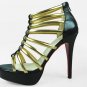 Hot selling women high heel net sandal "cl red sole