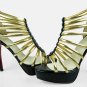 Hot selling women high heel net sandal "cl red sole