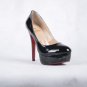 2011 free shipping  "hot sale"CL red sole pump shoes,patent