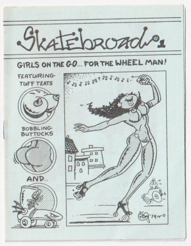 Skatebroad no. 1 Clay Geerdes COMIX WORLD mini comix 1980