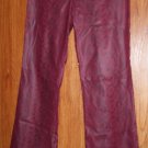 Maroon Leather Type Pants  SZ 9