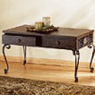 LEATHERETTE COCKTAIL TABLE