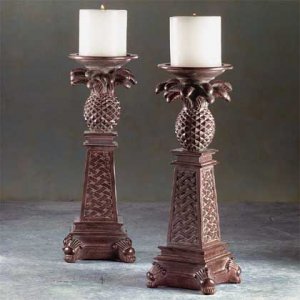 PINEAPPLE TREE CANDLEHOLDRS