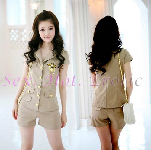 Camouflage Costume Cosplay coat Lingerie Hot Sexy Cute women badydoll CC02A