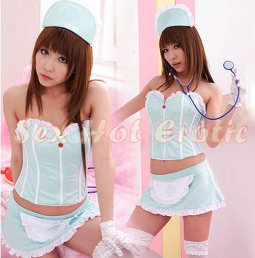 New Hot Women Lingerie Sexy Nurse Cosplay Adult Costume Dress NU# 25