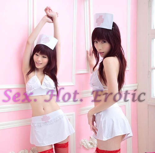 New Hot Women Lingerie Sexy Nurse Cosplay Adult Costume Dress NU# 30