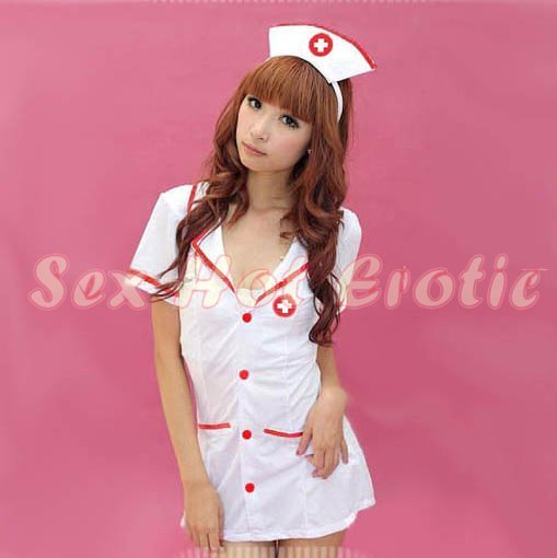 New Hot Women Lingerie Sexy Nurse Cosplay Adult Costume Dress NU# 31