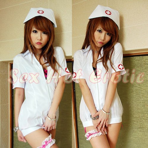 New Hot Women Lingerie Sexy Nurse Cosplay Adult Costume Dress NU# 33
