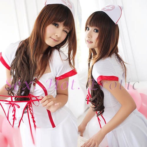 New Hot Women Lingerie Sexy Nurse Cosplay Adult Costume Dress NU# 37