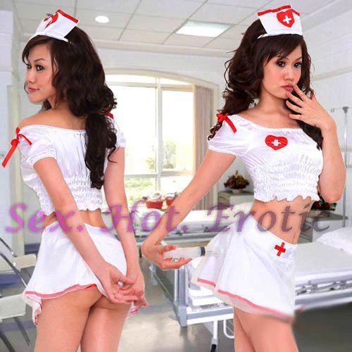 New Hot Women Lingerie Sexy Nurse Cosplay Adult Costume Dress NU# 38