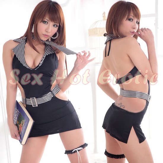 New Sexy Secretary Lingerie Hot Teacher Cosplay Adult Women Costume Dress OL# 04