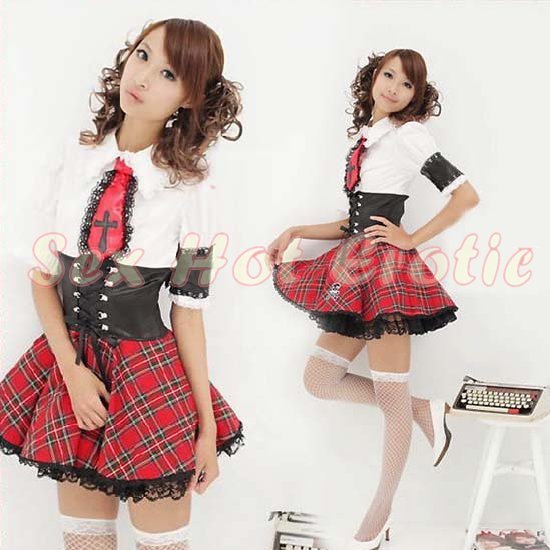 School girls teacher Costume Cosplay Japanese Lingerie Hot Sexy Cute women badydoll SG33