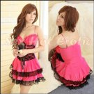 Princess Lolita Cake dress Costume Cosplay Japanese Hot Sexy Cute women badydoll PI01B Red