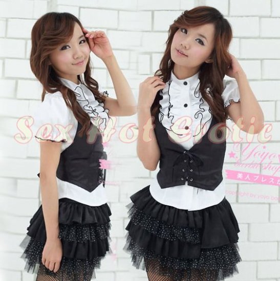 Princess Lolita Cake dress Costume Cosplay Japanese Hot Sexy Cute women badydoll PI15