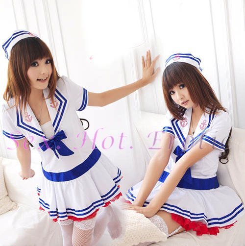 New SEXY & HOT Sailor Girl Cosplay Dress Cute women Costume Lingerie SA# 04