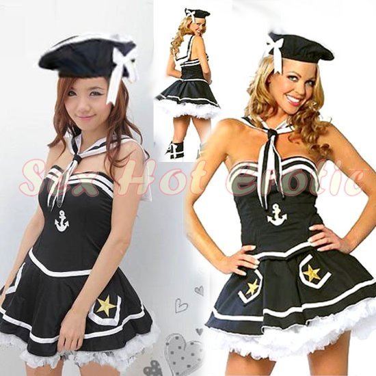 New SEXY & HOT Sailor Girl Cosplay Dress Cute women Costume Lingerie SA# 05