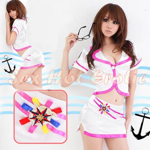 New SEXY & HOT Sailor Girl Cosplay Dress Cute women Costume Lingerie SA# 21