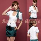 New SEXY & HOT Flight Attendant Stewardess Girl Cosplay Dress Cute women Costume Lingerie FA# 05