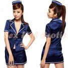 New SEXY & HOT Flight Attendant Stewardess Girl Cosplay Dress Cute women Costume Lingerie FA# 12