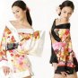 New Hot & Sexy Lace Japanese Kimono Lingerie Costume Sleep Dress White KM#26
